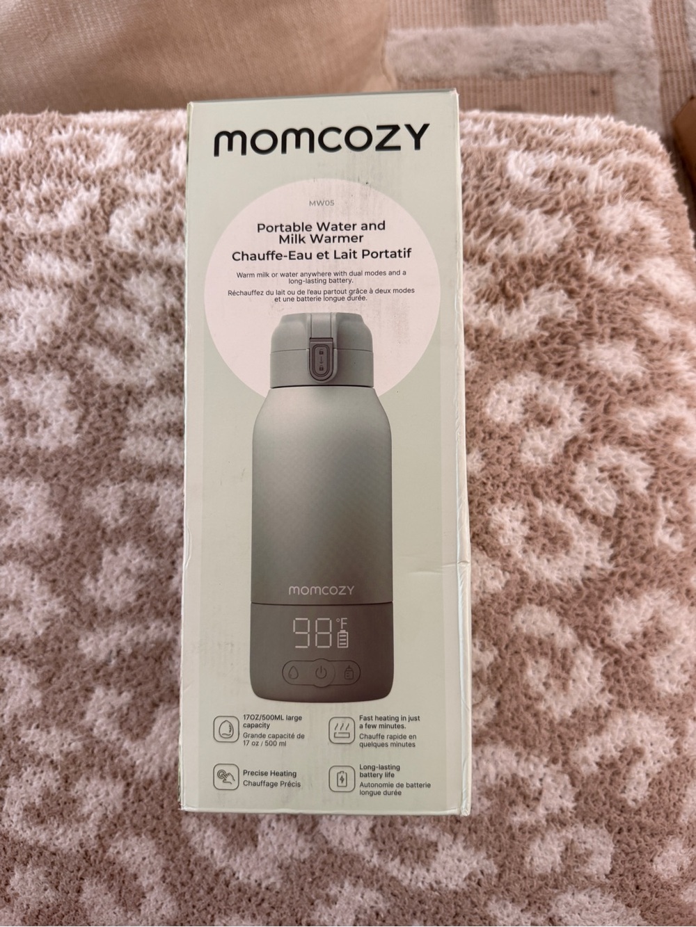 Momcozy Portable Water & Milk Warmer in Sage Green